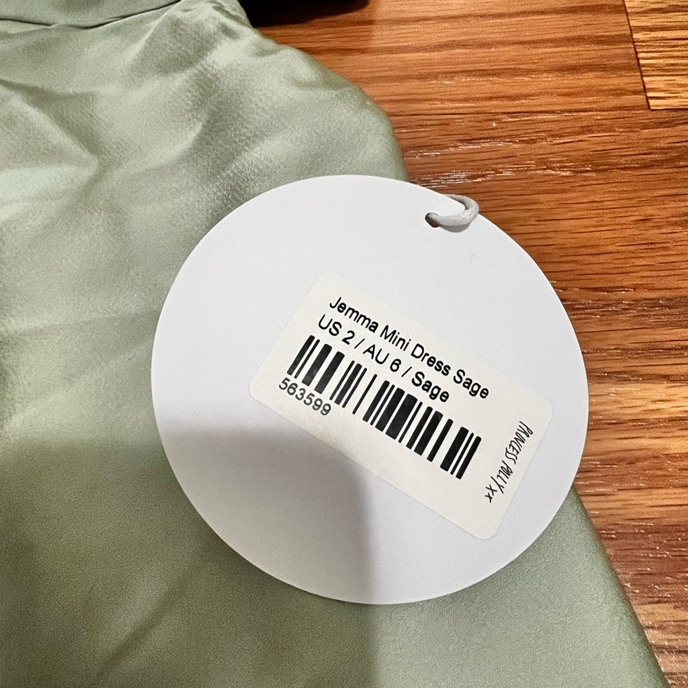 Princess Polly jemma mini dress sage - Picture 5 of 6